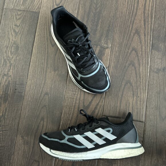 adidas Supernova Running Shoes Women's Size 7.5 Black/ White/ Silver FX2432 - Picture 1 of 7